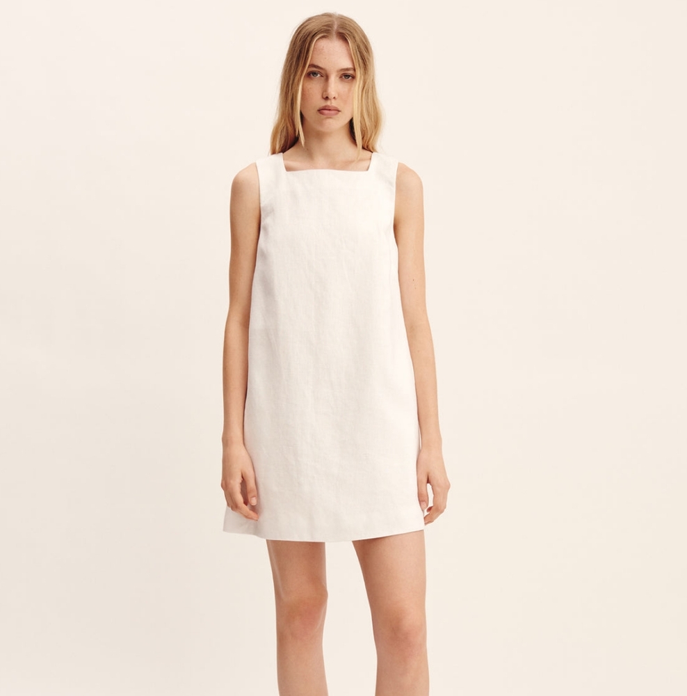 Posse Emma Shift Dress, Ivory, Small